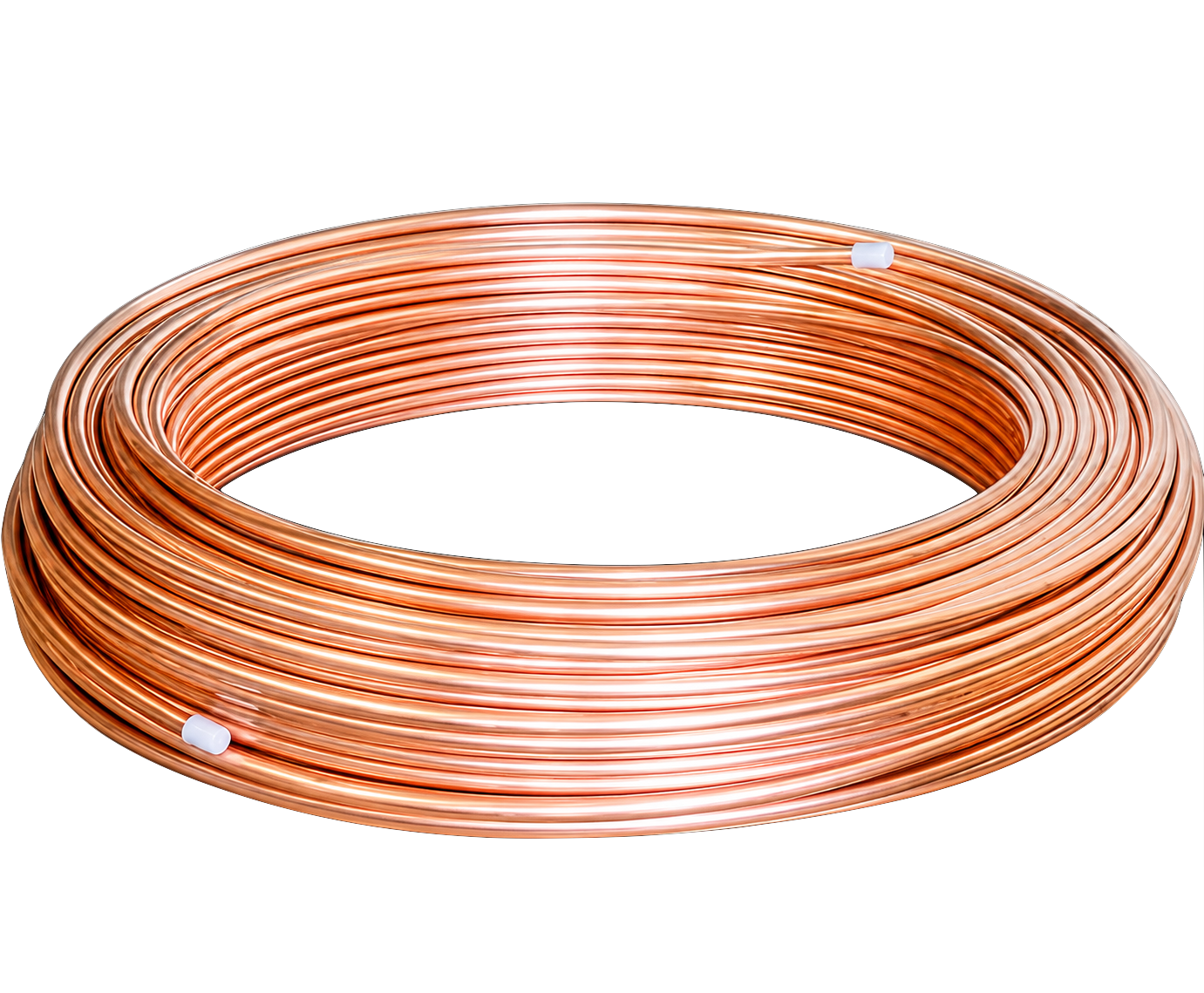Precision copper tube components manufactured by MKB Copper Components for HVAC and refrigeration systems
